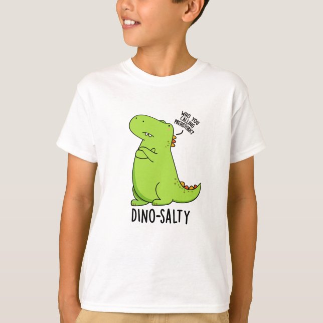 Camiseta Dinossauro Engraçado Dino-salgado (Frente)