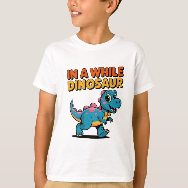 Camiseta Dinossauro Engraçado Dizendo Pão Jurássico Dino Cu (Frente)