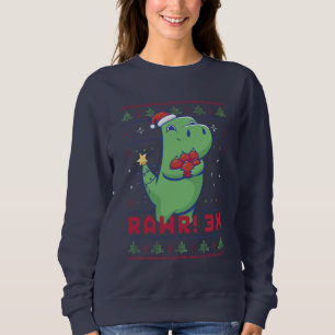 Camiseta Dinossauro Engraçado Frio de Natal