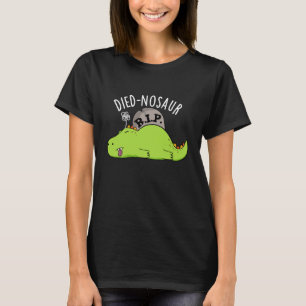 Camiseta Dinossauro Engraçado Morto Dinossauro Puns Escuro