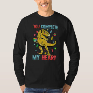 Camiseta Dinossauro Engraçado Você Completou Meu Puzzl Do C