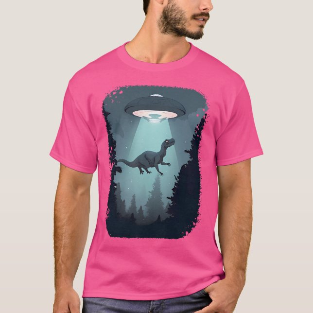 Camiseta Dinossauro Espacial Ufo (Frente)