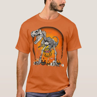 Camiseta Dinossauro Esqueleto T está assustado com Lua Hall