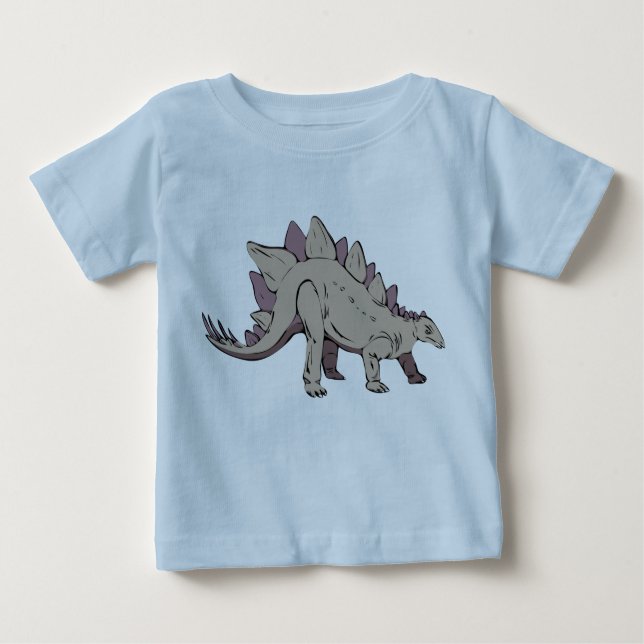 Camiseta dinossauro estegossauro antigo (Frente)