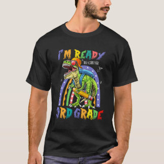 Camiseta Dinossauro Estou Pronto Para Esmagar A 3ª Grau De 