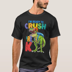 Camiseta Dinossauro Estou Pronto Para Esmagar Antes De K Vo