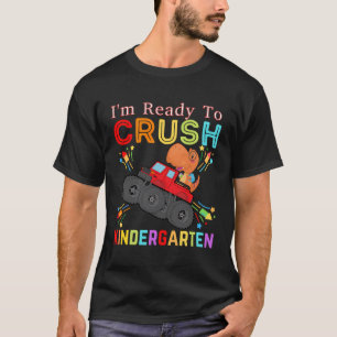 Camiseta Dinossauro Estou Pronto Para Esmagar O Garoto Do J