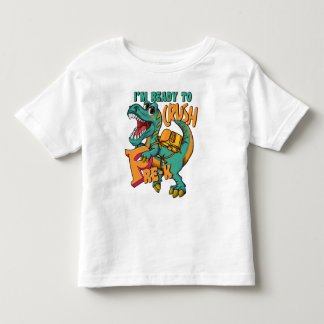 Camiseta Dinossauro Estou Pronto para Esmagar PRÉ-K Grau 