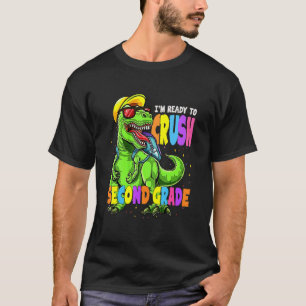 Camiseta Dinossauro Estou pronto para esmagar segundo de vo