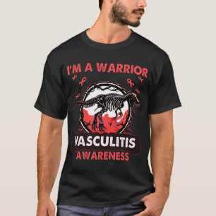 Camiseta Dinossauro Eu sou um guerreiro VASCULITE Consciênc