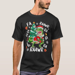 Camiseta Dinossauro Fa Ra Ra Ra Rawr T - Rex Funny Natal