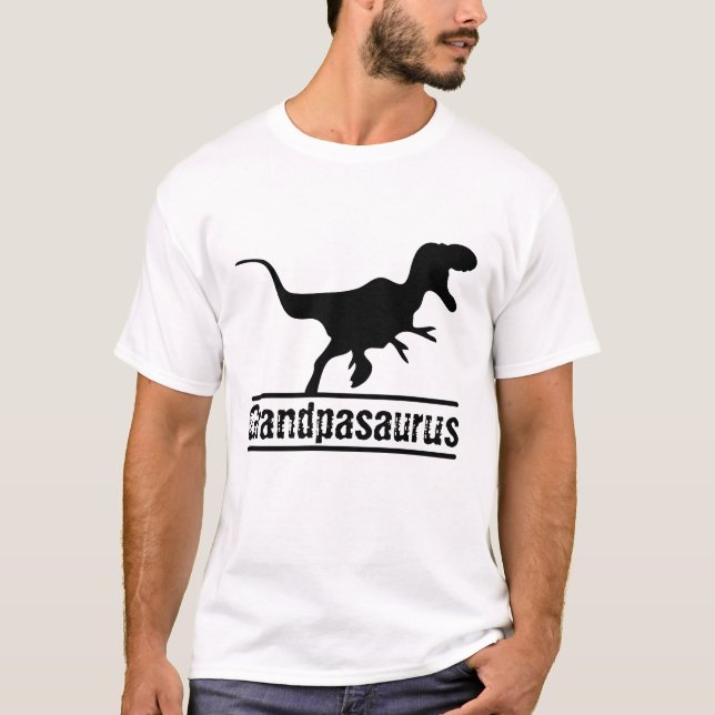 Camiseta Dinossauro Familiar do Vovô, personalizado (Frente)