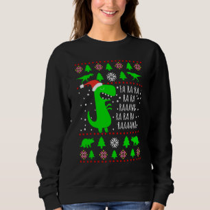 Camiseta Dinossauro Feio Natal Suor Fa Ra Rawr Família