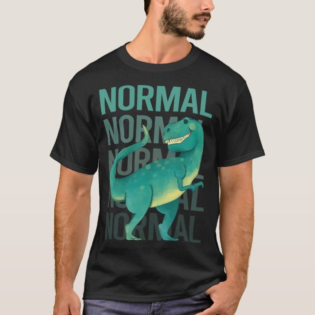 Camiseta Dinossauro Feliz Normal (Frente)