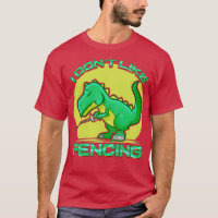 Dinossauro Fencer TRex Esgrima Engraçado Fome Fome