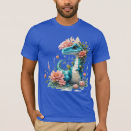 Camiseta Dinossauro Floral