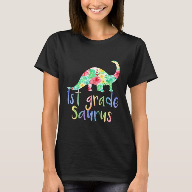 Camiseta Dinossauro Floral Surus da Classe 1rua (Frente)