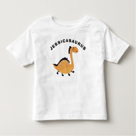 Camiseta Dinossauro Fofo Adicione o Nome Presente 