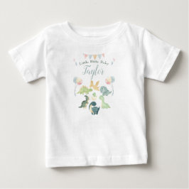 Camiseta Dinossauro Fofo Aquarela Personalizado