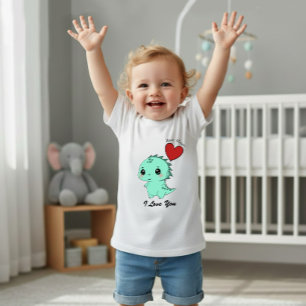 Camiseta Dinossauro Fofo de Menta