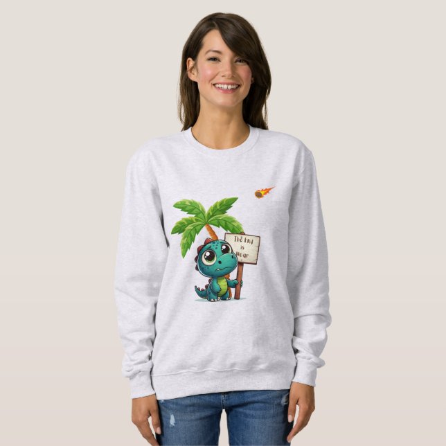 Camiseta dinossauro fofo, engraçado (Frente Completa)