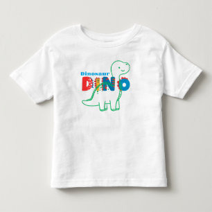 Camiseta Dinossauro Fofo Personalizar Crianças