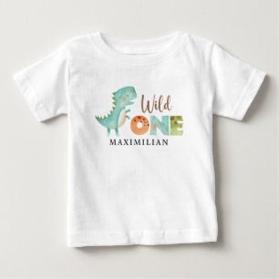 Camiseta Dinossauro Gelado Um primeiro aniversario