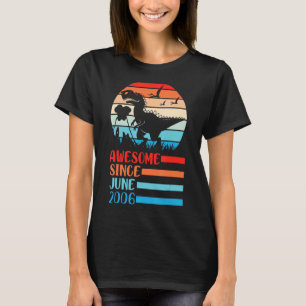 Camiseta Dinossauro Incrível Desde Junho De 2006 Parabéns 1