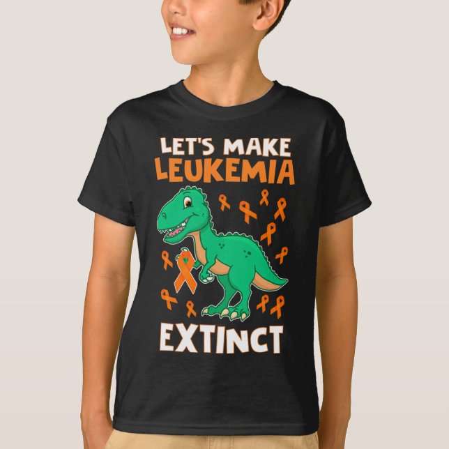 Camiseta Dinossauro Laranja Fita Hematóloga Repti (Frente)