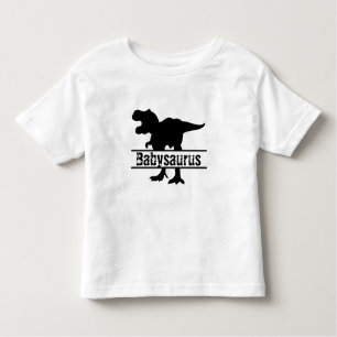 Camiseta Dinossauro legal e personalizável da família Babys