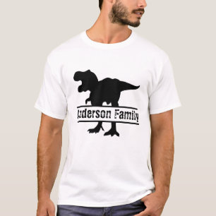 Camiseta Dinossauro legal personalizável da família de di