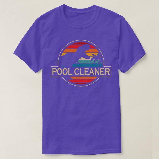 Camiseta Dinossauro Limpador de piscinas (Frente do Design)