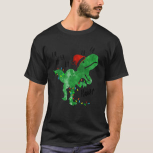 Camiseta Dinossauro Luzes Fa Ra Ra Rawr Natais Rex Boys