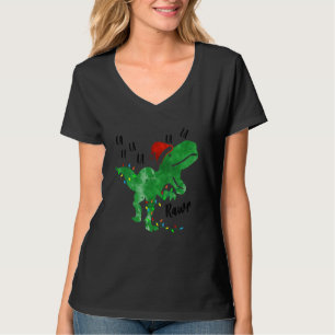 Camiseta Dinossauro Luzes Fa Ra Ra Rawr Natais Rex Boys