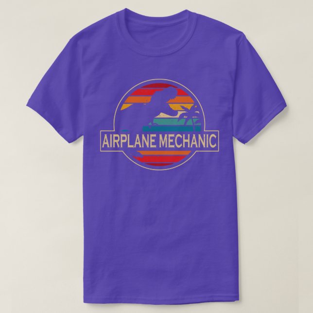 Camiseta Dinossauro Mecânico do Avião (Frente do Design)