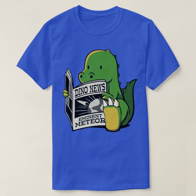 Camiseta Dinossauro Meteor Notícias de Tobe Fonseca (Frente do Design)