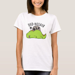 Camiseta Dinossauro Morto Engraçado Dinossauro Canhoto