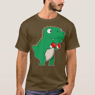 Camiseta Dinossauro na caixa com luvas in a box