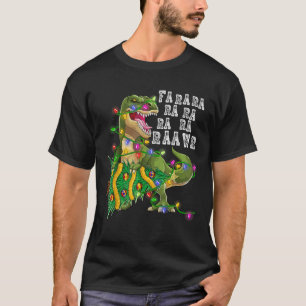 Camiseta Dinossauro Natal Fa Ra Rawr Tree Rex Boys Xmas G