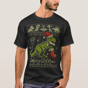 Camiseta Dinossauro Natal Feio - Natal Engraçado