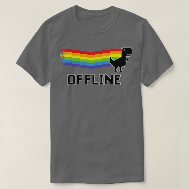 Camiseta Dinossauro offline (Frente do Design)