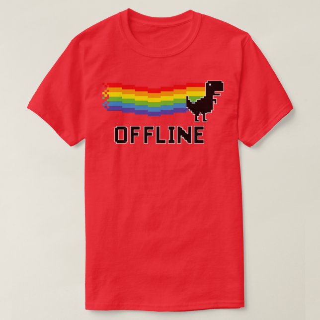 Camiseta Dinossauro offline (Frente do Design)