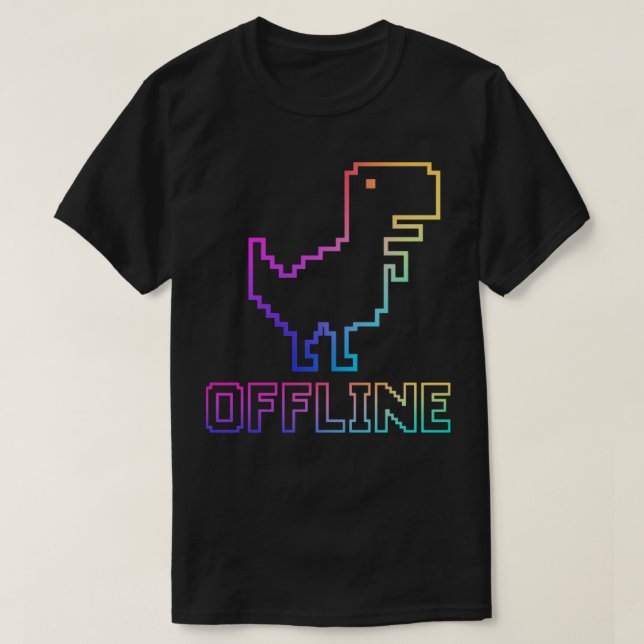 Camiseta Dinossauro offline1 (Frente do Design)