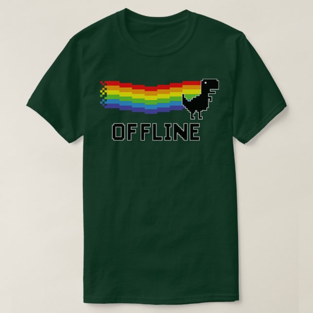 Camiseta Dinossauro offline 1 (Frente do Design)