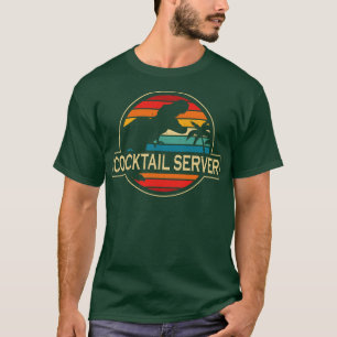Camiseta Dinossauro para servidor coquetel