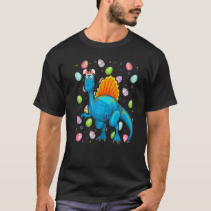 Camiseta Dinossauro Páscoa Ovo Funny Spinosaurus Páscoa Sun