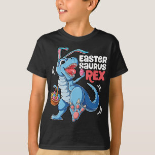 Camiseta Dinossauro Páscoa Surus T Rex Boys Raparigas Miúda