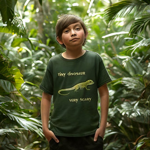 Camiseta Dinossauro Pequeno, Muito Assustador