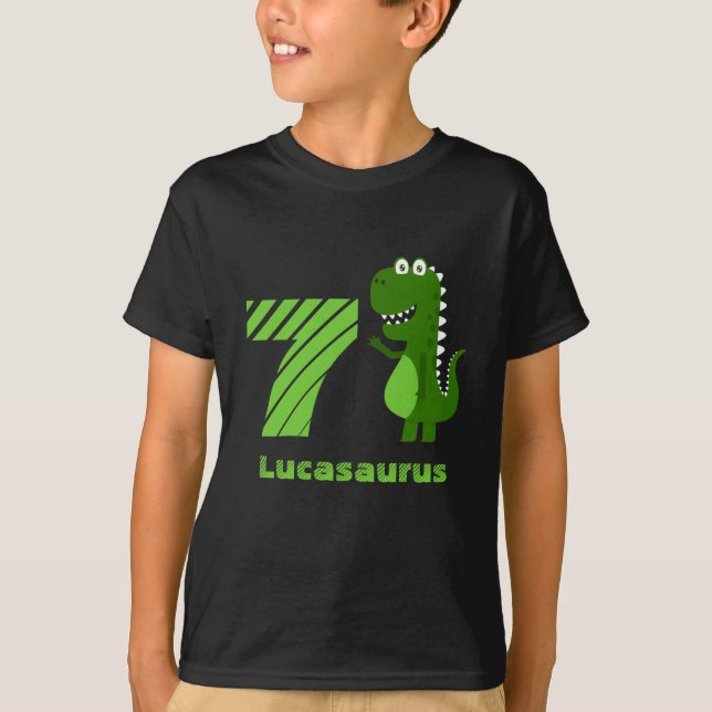 Camiseta Dinossauro Personalizado 7 (Frente)