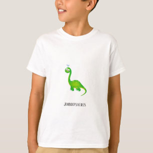 Camiseta Dinossauro Personalizado com Nome da Criança